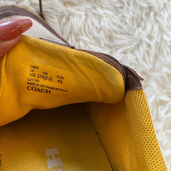 Coach men’s citysole sneakers size US 10D EUR 43 - Picture 7 of 9